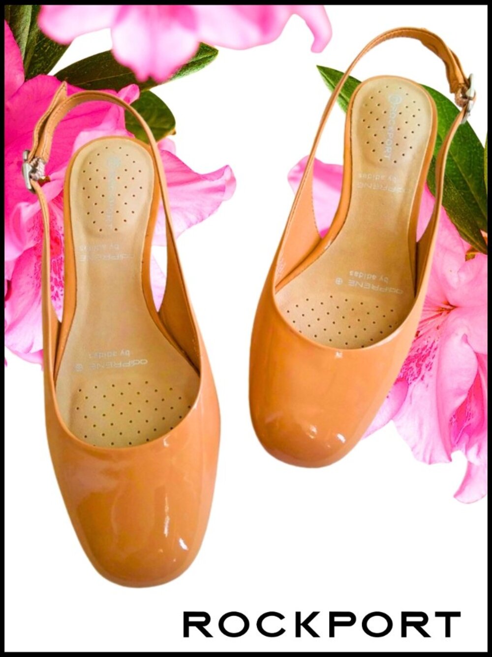 NWOT Rockport Patent Leather Slingback Pumps